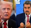 Desde hace varias semanas el gobierno de Donald Trump (izq.) tiene tendido un cerco militar contra el régimen de Nicolás Maduro en Venezuela. FOTO AFP