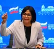 Delcy Rodríguez rechazó la captura de Maduro y la calificó como “un secuestro”. FOTO: GETTY.