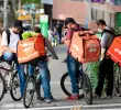 Los repartidores tendrán seguridad social. FOTO EL COLOMBIANO
