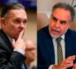 Tanto el presidente del Senado, Efraín Cepeda, como el ministro del Interior, Armando Benedetti, respaldaron el levantamiento del debate de la reforma laboral ante la ausencia de la bancada del Centro Democrático. FOTO COLPRENSA