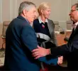 El expresidente César Gaviria y el presidente Gustavo Petro fueron aliados al inicio del Gobierno actual. FOTO: Cortesía