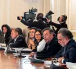 El presidente paró sus movimientos en el gabinete mientras que regresaba al país desde Japón. FOTO: Presidencia