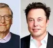 A la izquierda, Bill Gates, cofundador de Microsft. A la derecha, Elon Musk, dueño de Meta. <b>Foto:</b> Getty.
