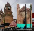 El Santuario San José de Venecia, construido en 1918 y elevado a Santuario de veneración a San José por el papa Francisco en 2021, resultó gravemente afectado por el terremoto. FOTO Manuel Saldarriaga-redes sociales