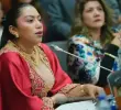 La senadora Peralta se salió del recinto durante más de una hora sin explicación. Fuente: Senado.
