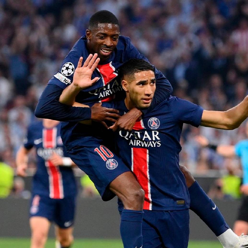 El marroquí Achraf Hakimi abrió el marcador en la final de la Champions-2025. FOTO X-CHAMPIONS
