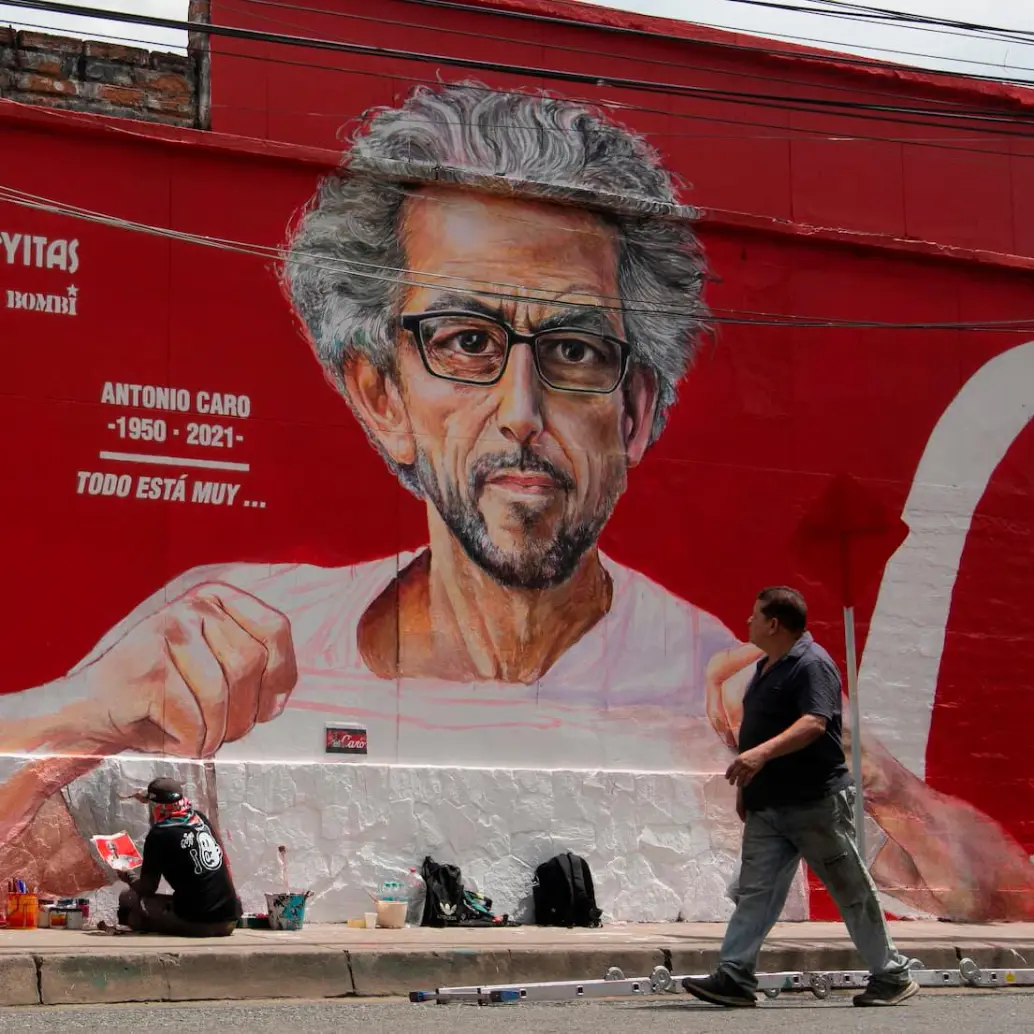 <p>El mural en homenaje a Antonio Caro fue inaugurado este sábado. La obra de arte urbana también es parte de la iniciativa Ba.Colors FOTO: Horus Thor Amaya </p><p>Arbeláez </p>