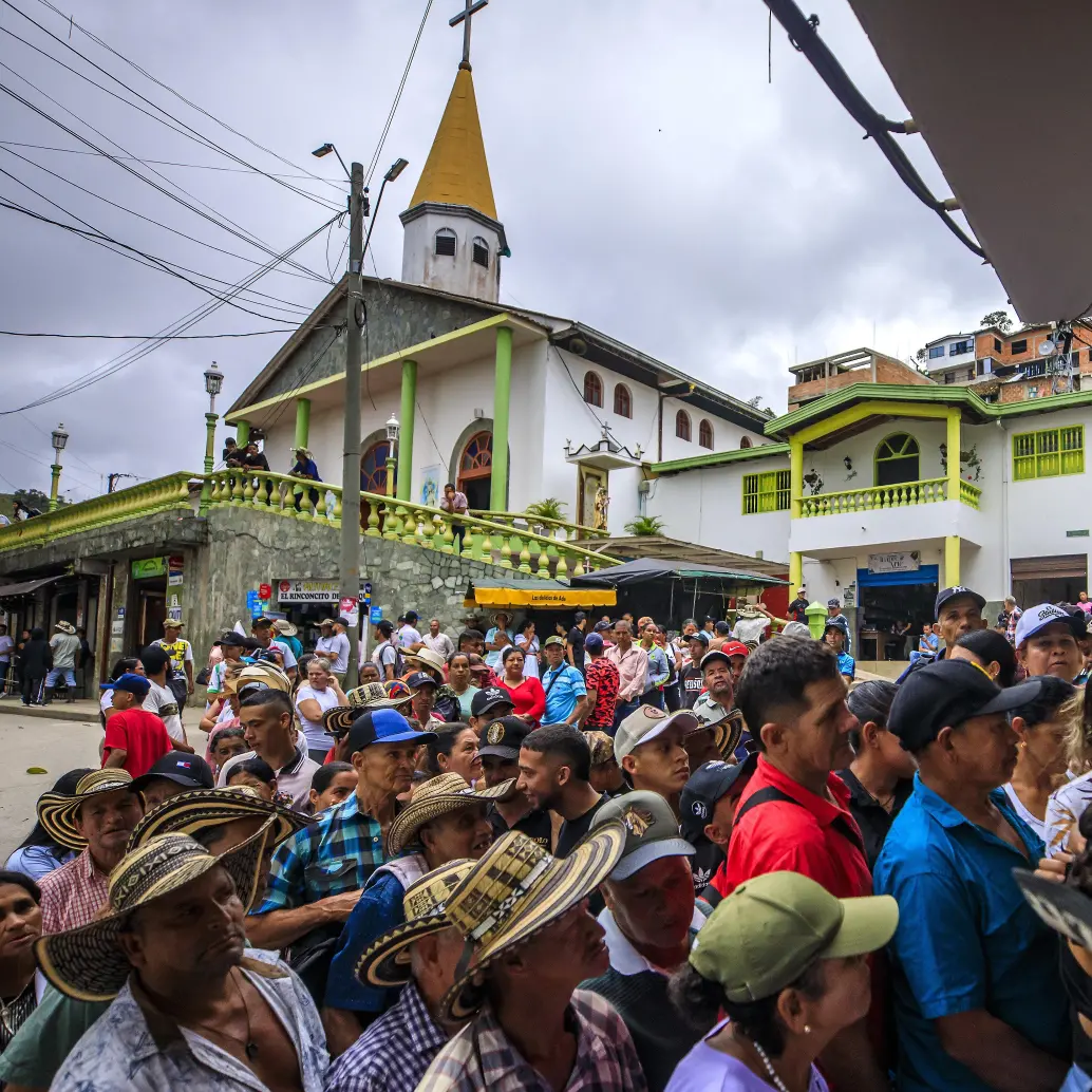 Víctimas de desplazamiento forzado en el municipio de Briceño. Foto: Andrés Camilo Suárez Echeverry.