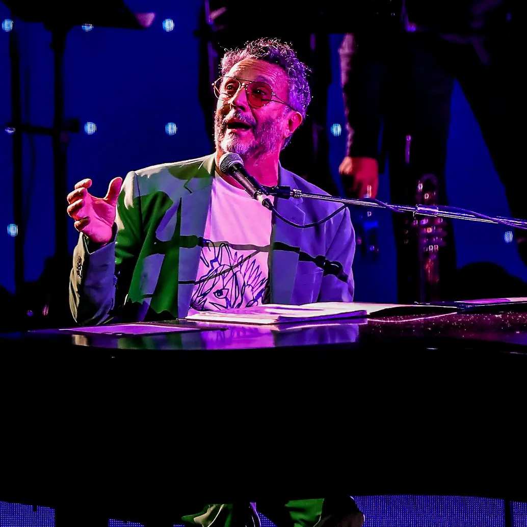 Fito Páez vino la última vez a Medellín en mayo de 2023. FOTO Jaime Pérez