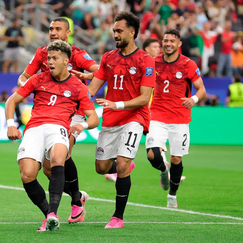 Emam Ashour fue el anotador del gol de Egipto en los 90 minutos. FOTO: <b>X Egypt National Team</b>