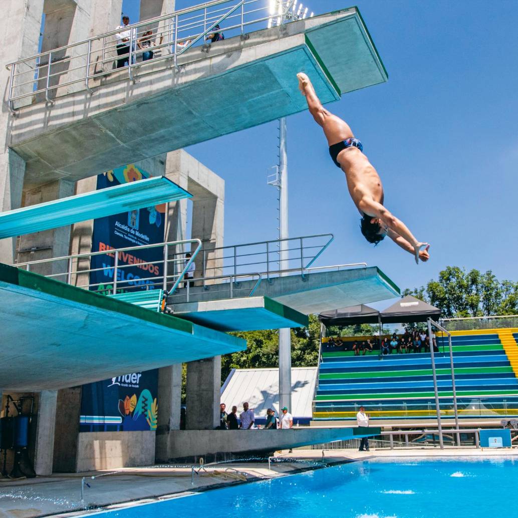 Para el Panamericano Júnior de Natación se realizó una reforma en las piscinas del Complejo Acuático César Villa Zapata de Medellín. FOTO: JULIO CÉSAR HERRERA 