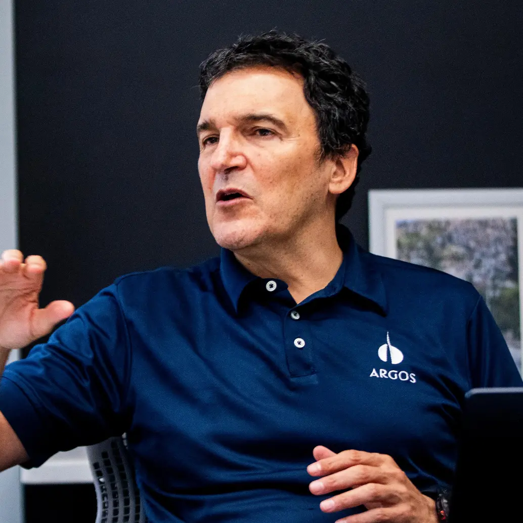 Juan Esteban Calle, presidente de Cementos Argos, mencionó que la compañía avanza en el fortalecimiento de su plataforma de agregados para atender el mercado americano. FOTO Julio César Herrera