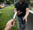 La modalidad más frecuente en el hurto a personas sigue siendo el atraco. En el robo de celulares, la modalidad creciente es el halado. Foto: EL COLOMBIANO.
