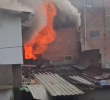 El incendio consumió por completo una vivienda ubicada en un quinto piso en Itagüí. Foto: cortesía.
