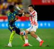 El futbolista Yáser Asprilla fue uno de los jugadores que mejor rendimiento mostró contra la Selección de Paraguay. Foto: Getty