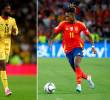 Iñaki Williams (Ghana) y Nico Williams (España) encabezan la lista de hermanos que defenderán banderas distintas en la cita mundialista de Norteamérica. FOTO GETTY
