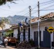 Inicia la fase de reconstrucción y demolición. Algunas casas ya han sido marcadas según el procedimiento a seguir. FOTO Julio César Herrera
