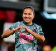 La jugadora colombiana Leicy Santos recibió un importante nominación en Estados Unidos por su labor social en su pueblo, Lorica, Córdoba. FOTO TOMADA INSTAGRAM