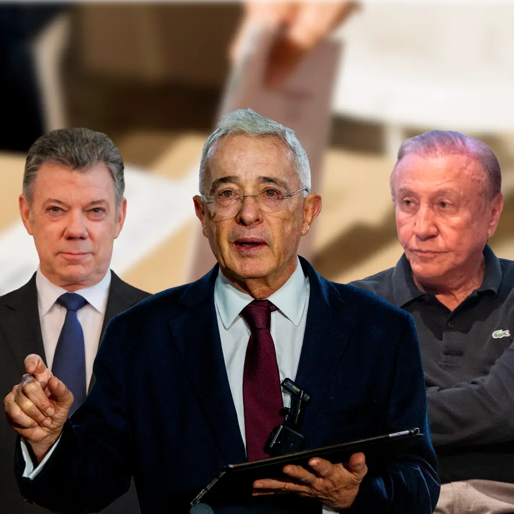 Iván Duque, Juan Manuel Santos, Álvaro Uribe y Rodolfo Hernández, algunos de los candidatos que se han impuesto en las elecciones presidenciales en Antioquia durante las últimas décadas. FOTO: El Colombiano