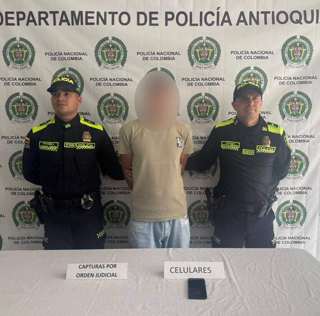 Este hombre también es investigado por su presunta participación en homicidios selectivos en San Jerónimo y Belmira. FOTO: Cortesía Policía de Antioquia