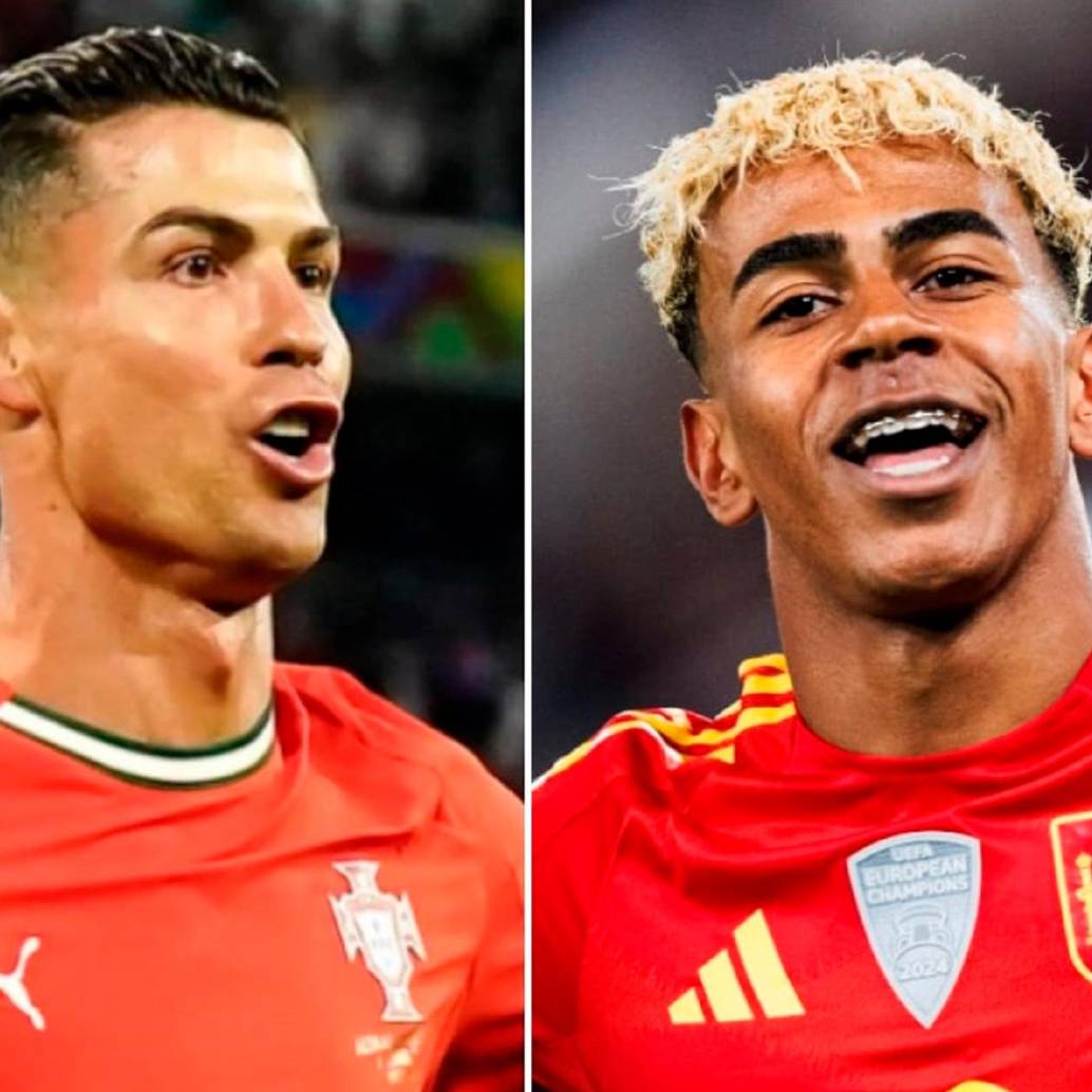 Cristiano Ronaldo y Lamine Yamal intentarán ayudar a sus selecciones a ganar la segunda Liga de Naciones en la historia. FOTOS: GETTY