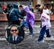 Movilizaciones en Bogotá, en donde la jornada estuvo pasada por fuertes lluvias. Fue una de las ciudades donde hubo intervención de la policía antidisturbios. FOTO COLPRENSA