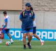 Néstor Lorenzo afina detalles a puerta cerrada para el juego ante Congo. FOTO JUAN ANTONIO SÁNCHEZ