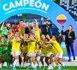 La Selección Colombia femenina, que ha vivido un proceso de renovación, celebró su primer título internacional al coronarse campeona de la Liga de Naciones Femenina. <span class=mln_uppercase_mln>FOTO</span> <b><span class=mln_uppercase_mln>afp</span></b>