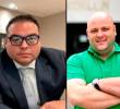 Sebastián Ortega y Miguel Quintero, imputados por presunta corrupción en el Área Metropolitana. FOTOS: IMAGEN DE AUDIENCIA Y ARCHIVO