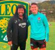 René Higuita junto a James Rodríguez. FOTO @FieramaniaMX