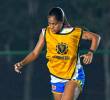 La delantera Maithé López, quien estuvo en el Sudamericano sub 20 y clasificó al Mundial de la categoría llegó como refuerzo a la selección mayores. FOTO CORTESÍA FCF