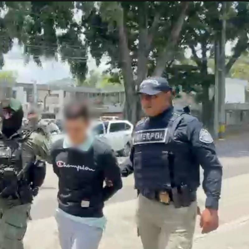El capturado haría parte de una organización relacionada con el Tren de Aragua, y quien tenía circular roja de la Interpol. Foto: Cortesía