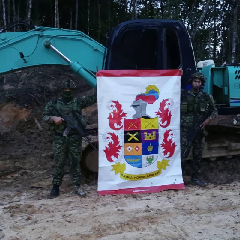 Imagen de referencia de un operativo de las autoridades contra la minería. FOTO: Tomada de redes sociales