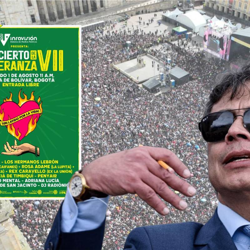Este sábado, en la plaza de Bolívar, será la nueva edición del Concierto de la Esperanza. FOTOS: @HOLLMANMORRIS y Colprensa