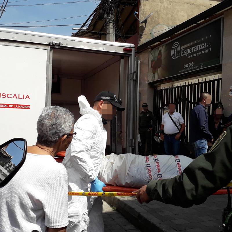 Foto de referencia del levantamiento de un cuerpo. FOTO el colombiano
