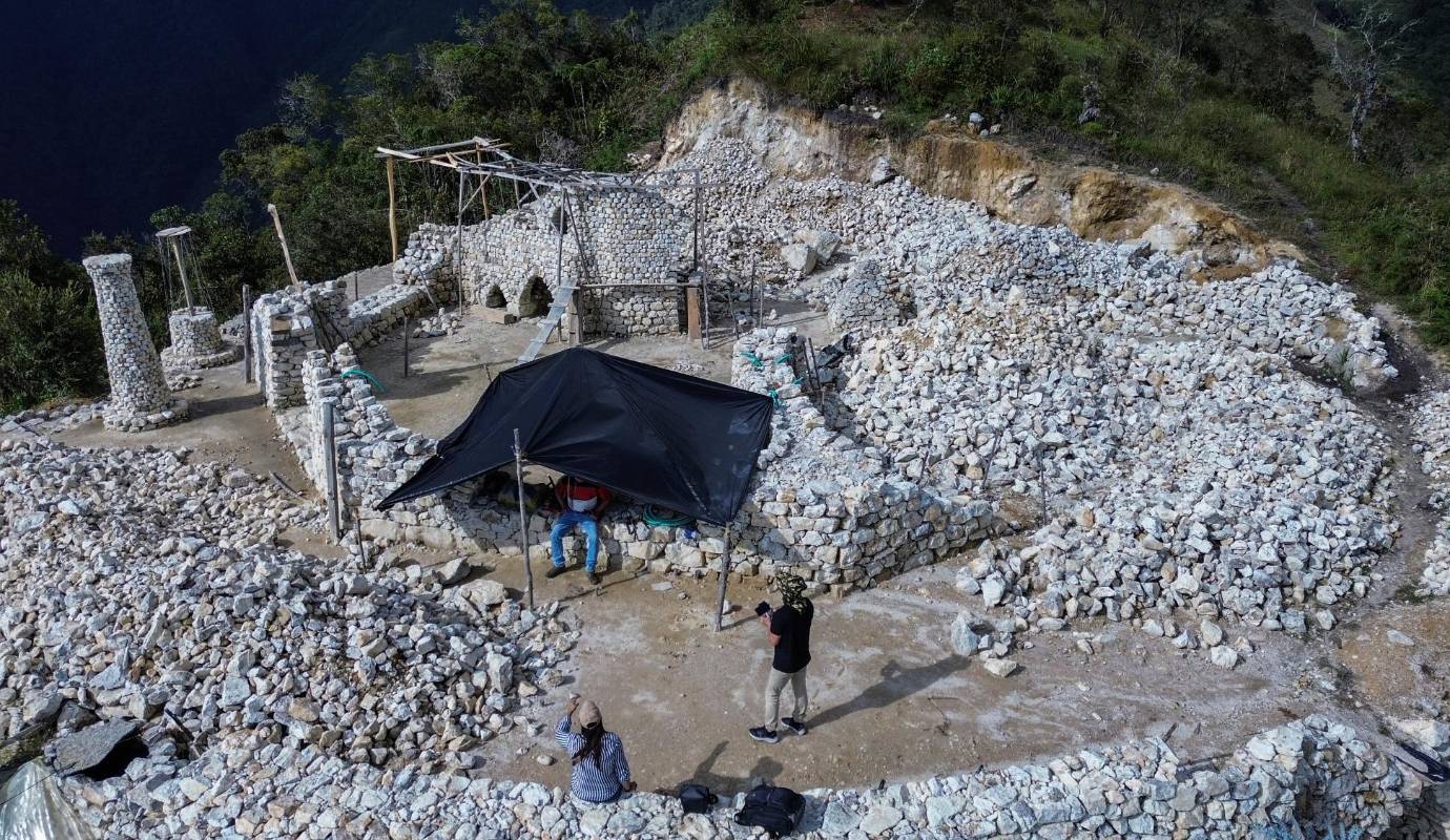 Desde entonces construyen en ese paraje montañoso una monumental casa bajo la técnica de la piedra seca, elevada a Patrimonio de la Humanidad por la Unesco en 2018. Foto: Manuel Saldarriaga Quintero.