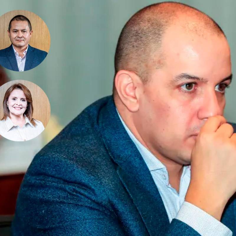 En la foto, los miembros de junta que apoyaron la llegada de Jorge Carrillo a la presidencia de ISA. De izquierda a derecha: Ricardo Roa y David Riaño (arriba); Fabiola Leal y Lucía Díaz (medio); y Luis Ferney Moreno (abajo). FOTO EL COLOMBIANO Y CORTESÍA