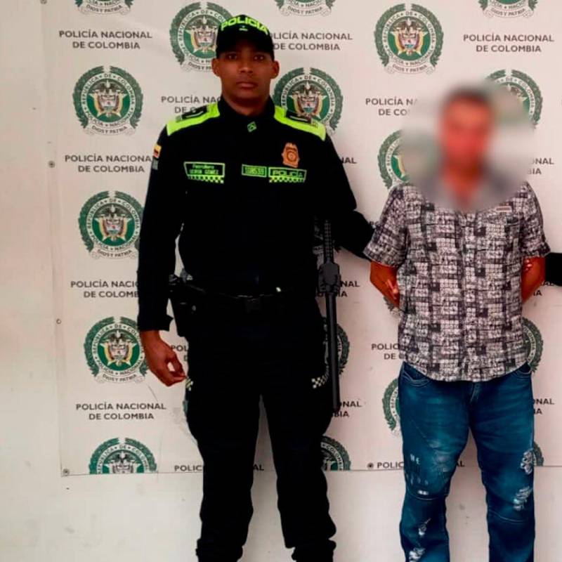 Las autoridades capturaron a este padre de familia en la zona urbana de Yarumal, una semana después de la agresión. FOTO: CORTESÍA