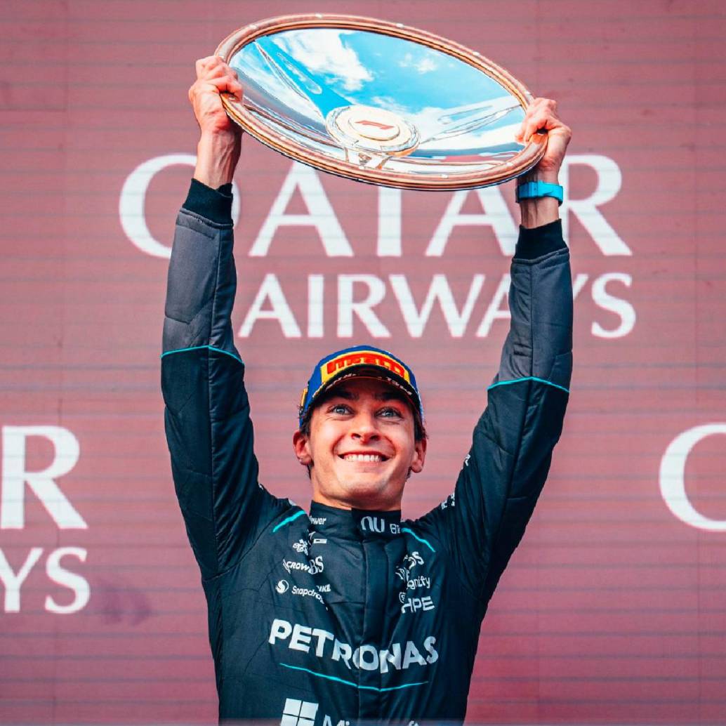 George Russell, de 28 años, es el primer líder del Mundial de F1-2026. FOTO @MERCEDES