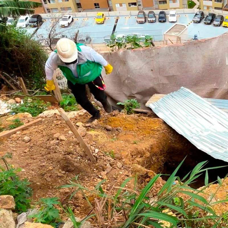 Las construcciones que suspendieron estaban en espacios del Distrito reservados para parques o zonas verdes. FOTO: Cortesía Alcaldía de Medellín