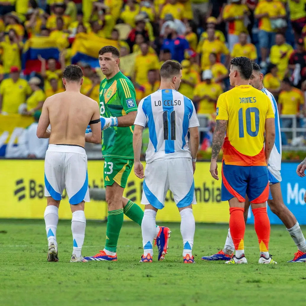 El partido ente Argentina y Colombia deberá comenzar a las 7 de la noche, hora colombiana. Foto: EL COLOMBIANO