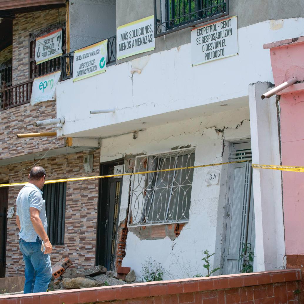 Han pasado siete años desde que sucedió el movimiento en la vereda Ancón 2 de Copacabana, entonces terminaron damnificadas más de 300 personas y unas 70 casas. FOTO Julio Herrera