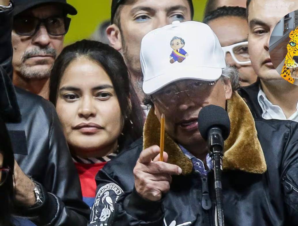 El presidente Petro en su discurso en la plaza de Bolívar, el pasado 7 de enero. 