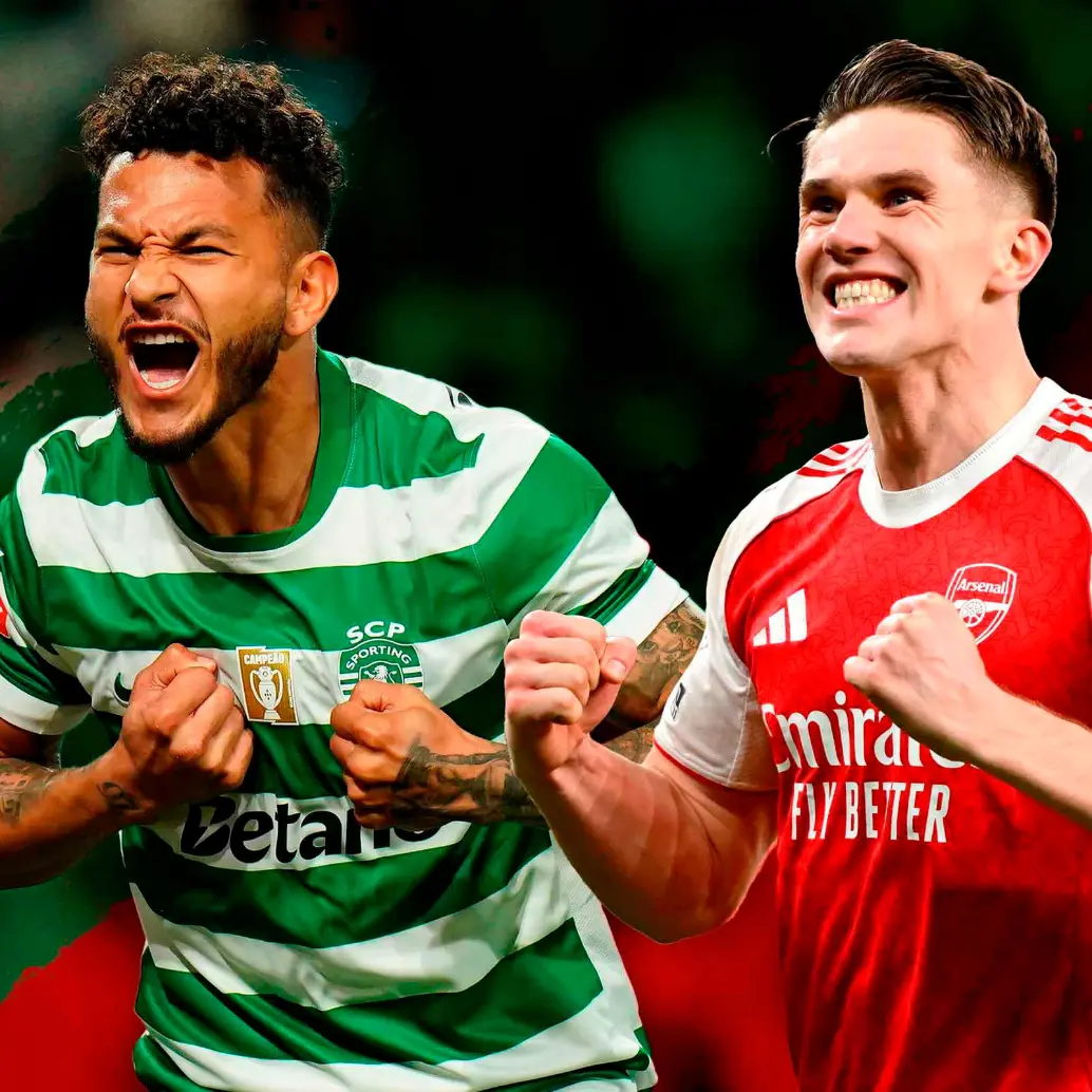 El colombiano Luis Javier Suárez y el sueco Viktor Einar Gyökeres, dos goleadores natos en el clásico del día. <span class="mln_uppercase_mln">FOTO</span> <b><span class="mln_uppercase_mln">GETTY</span></b> 