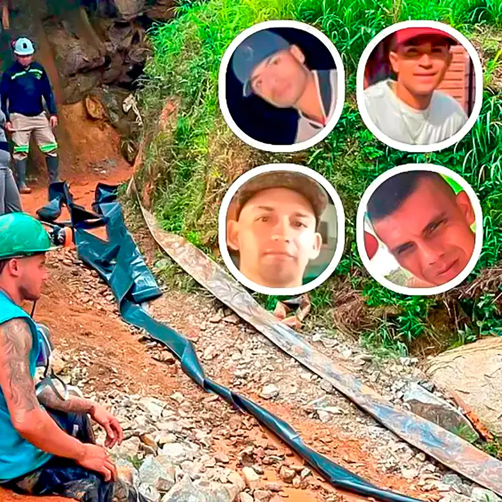 Las víctimas de la emergencia en la mina Las Delicias, de Segovia, fueron identificadas como Luis Arnoldo Varela Maldonado, James Yesid Córdoba Flórez, Yilmar Velásquez Rojas y Juan Carlos Balvuenas. <b><span class="mln_uppercase_mln"> </span></b>FOTO<b><span class="mln_uppercase_mln"> cortesía</span></b>