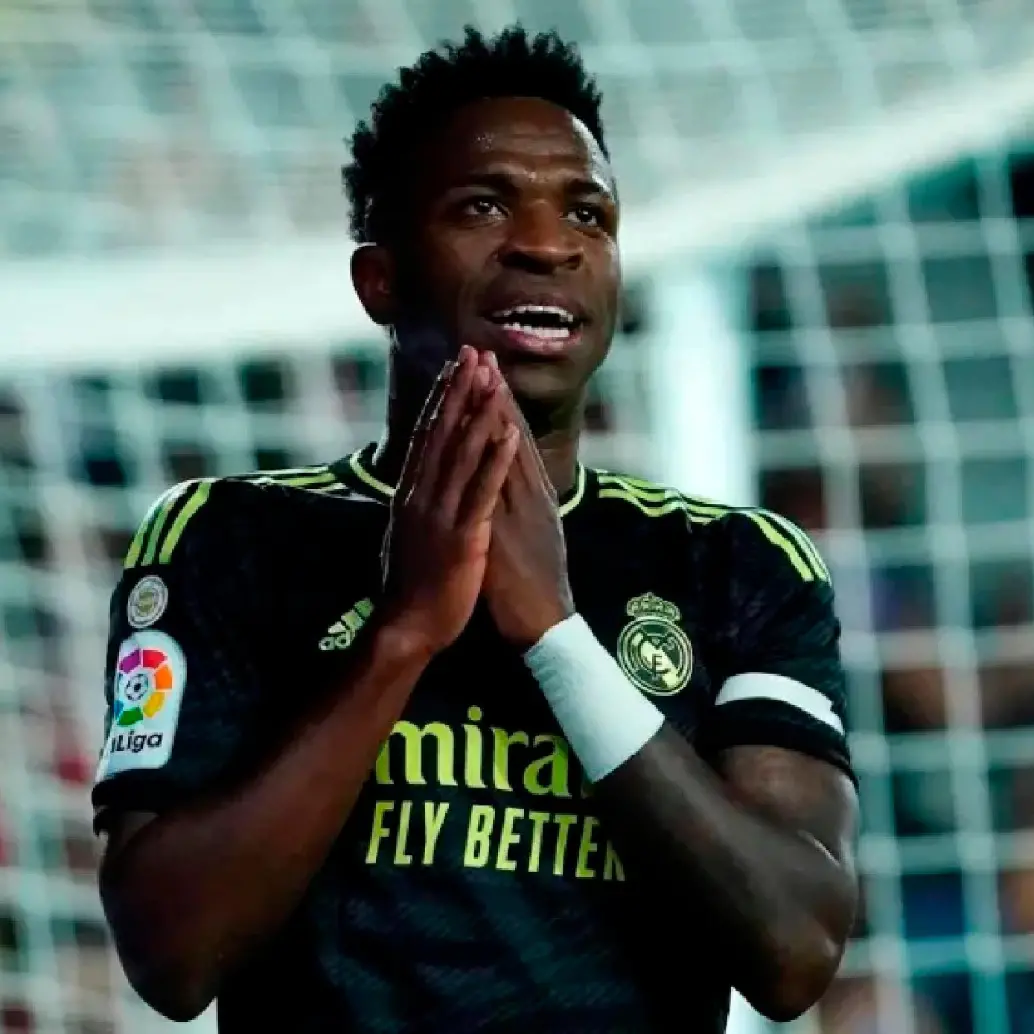 El brasileño Vinícius ha sido víctima de racismo no solo en España sino en varios países de Europa. FOTO AFP