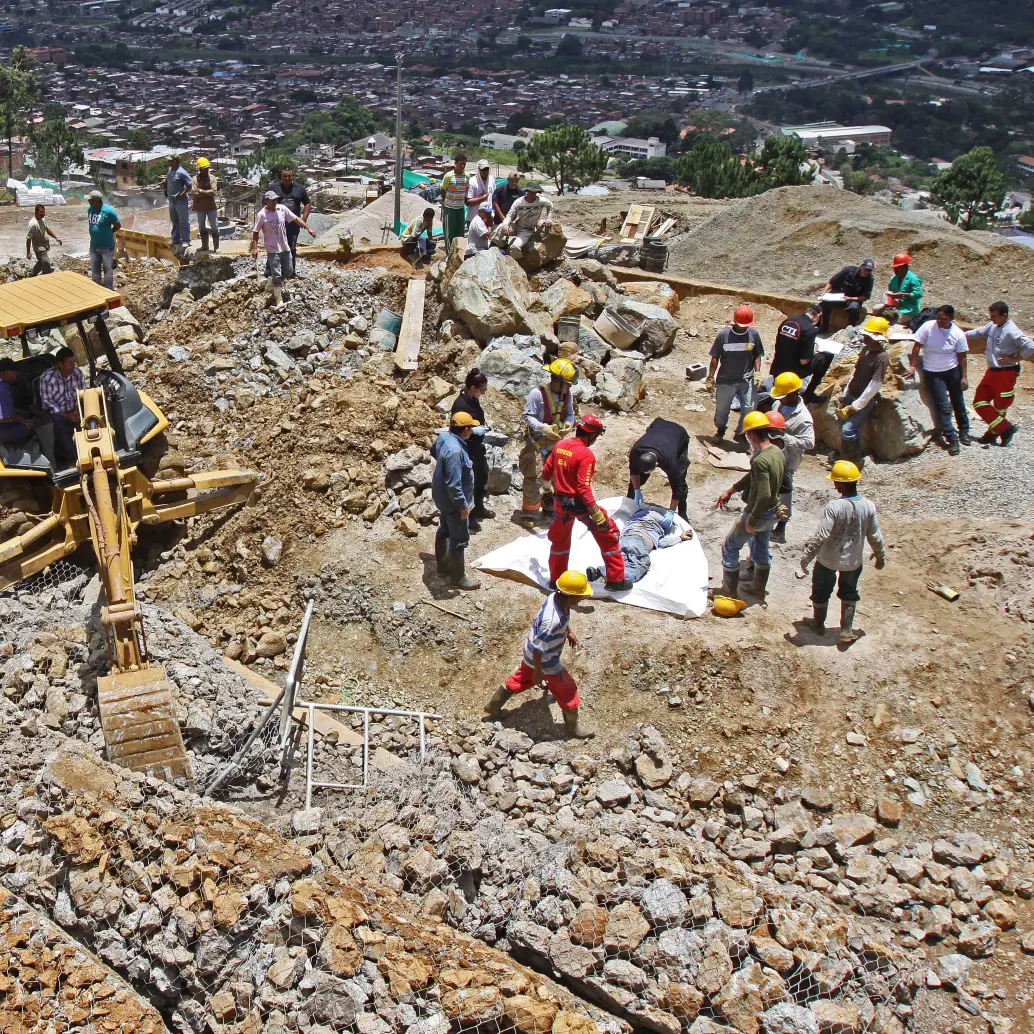 Imagen de referencia de una cantera en el sector de Santa Rita en Bello. Foto: EL COLOMBIANO