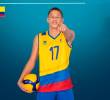 El antioqueño Samuel Martínez Sierra, integrante de la Selección Colombia de voleibol masculino. FOTO CORTESÍA FIVB