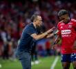El entrenador Alejandro Restrepo lleva más de un año al frente del equipo rojo. Reconoce que han hecho un buen trabajo, pero cree que no tienen techo y luchan para perfeccionar el juego. <span class=mln_uppercase_mln>FOTO</span> <b><span class=mln_uppercase_mln>Juan Antonio Sánchez</span></b>