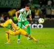 Atlético Nacional jugó ante Bucaramanga, por más de dos minutos con los cuatro extranjeros en el campo: Camilo Cándido, Juan Bauza, Facundo Batista y Billy Arce. FOTO CAMILO SUÁREZ